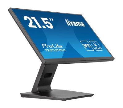 מסך מגע מקצועי 21.5 אינץ' יאמה iiyama ProLite T2252MSC-B2AG 21.5 Inch Touch FHD IPS 5ms HDMI DP Speaker 2x USB